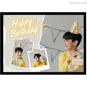 Modern Grid Storyboard – Glowing Text Scrapbook Frame