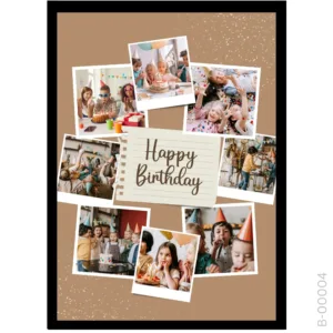 Happy Birthday Note Collage – Multi-Photo Party Memory Board