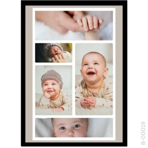 Timeless Tan Border Collage – Newborn Story Grid