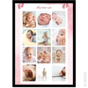 Pink Footprints Storyboard – "My First Year" Collage