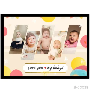 Abstract Pop Art Collage – "Love You My Baby" Design