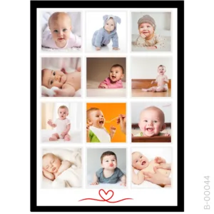 Classic Monthly Storyboard – Red Line Art Love Design