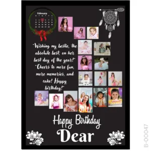 Ultimate Friendship Collage – Custom Calendar & Message Design