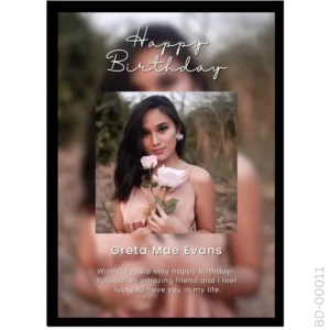The Ethereal Blur Edition – Custom Message Birthday Frame