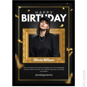 The VIP Gold Edition – Luxury Black Birthday Frame