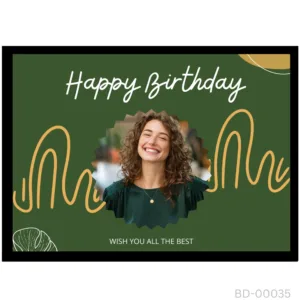 The Scalloped Circle Edition – Abstract Birthday Frame