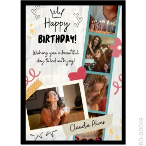 Abstract Paper Collage – Hand-Drawn Birthday Art