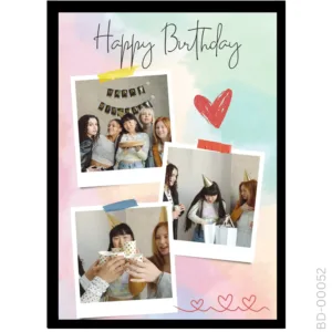 Abstract Celebration Storyboard – Candid Group Photo Frame