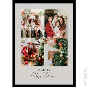 Snowy Family Portrait – Modern Christmas Keepsake