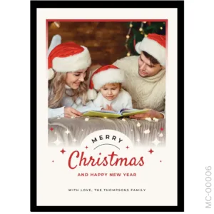 The Cozy Christmas Card Edition – Family Keepsake Frame