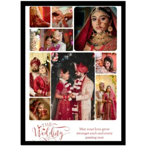 The Love Journey Collage – Album Style A4 Frame with Quote