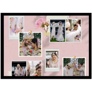 Tape & Texture Memory Frame – DIY Style 6 Photo Grid