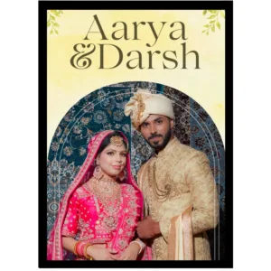 The Heritage Arch Edition – Bold Name Wedding Frame