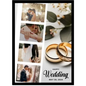 Celebration Night Collage – Octagon Photo with Floral Art