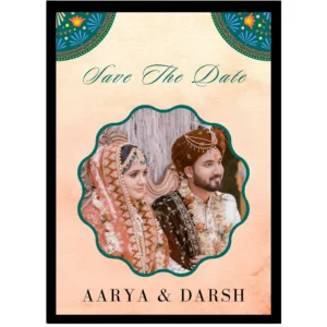 Traditional Rangoli Art Collage – Custom Name Announcement