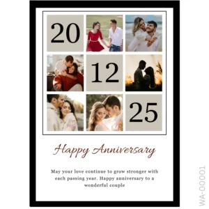 The Date Breakdown Edition – Minimalist Anniversary Frame