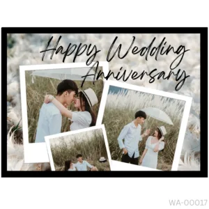 Rustic Feather Field Frame – Happy Anniversary Script