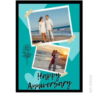 Vibrant Vows Storyboard – High Contrast Blue Design