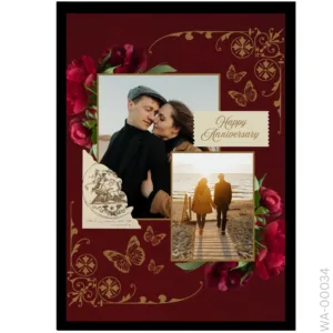 The Royal Burgundy Edition – Vintage Filigree Frame