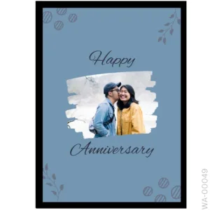 The Slate Blue Stroke Edition – Minimalist Anniversary Frame