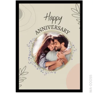 The Delicate Wreath Edition – Gold Ring Anniversary Frame