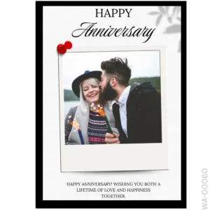 Candid Memories Pinboard – Minimalist Anniversary Art